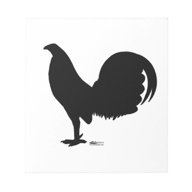 Bloc De Notas Gamecock Rooster Silhouette (Frente)