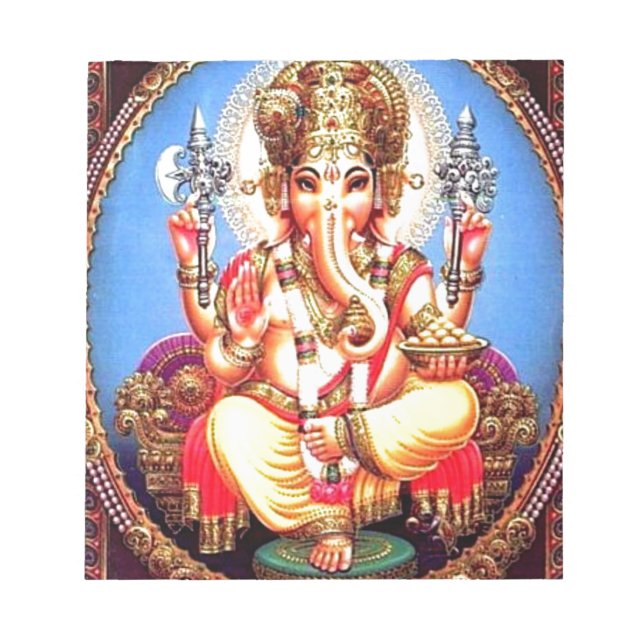 Bloc De Notas Ganesha (ग णे श) Elefante Indio (Frente)