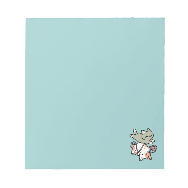 Bloc De Notas Garras y diversión – Adorable ilustración de gato (Frente)