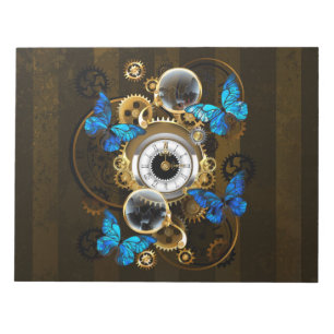 Bloc De Notas Gases de vapor y mariposas azules