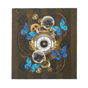Bloc De Notas Gases de vapor y mariposas azules