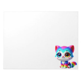 Bloc De Notas Gatito Arcoíris