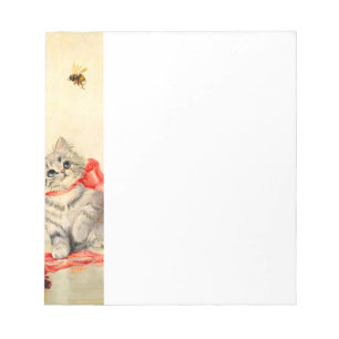 Bloc De Notas Gatito con cinta roja