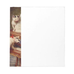 Bloc De Notas Gatitos y piano
