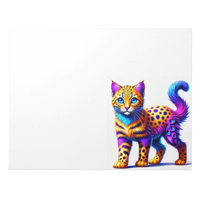 Bloc De Notas Gato de fantasía (Frente)