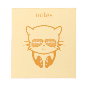 Bloc De Notas Gato de música