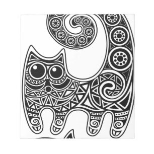 Bloc De Notas Gato floral