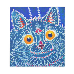 Bloc De Notas Gato gótico azul