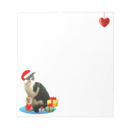 Bloc De Notas Gato Merlin de Navidad Adorable