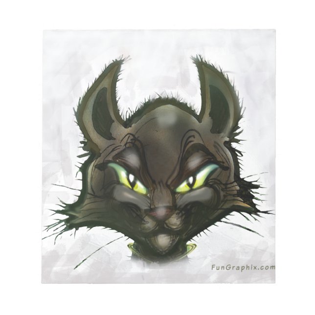Bloc De Notas Gato negro (Frente)