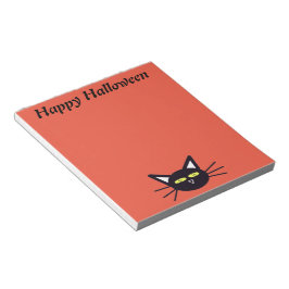Bloc De Notas Gato negro de Halloween