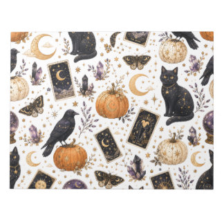 Bloc De Notas Gato negro místico Halloween Tarot celestial