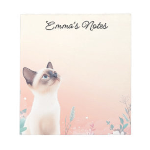 Bloc De Notas Gato persa personalizado