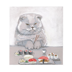Bloc De Notas Gato Sushi Sr. Grumps ©CSiravo