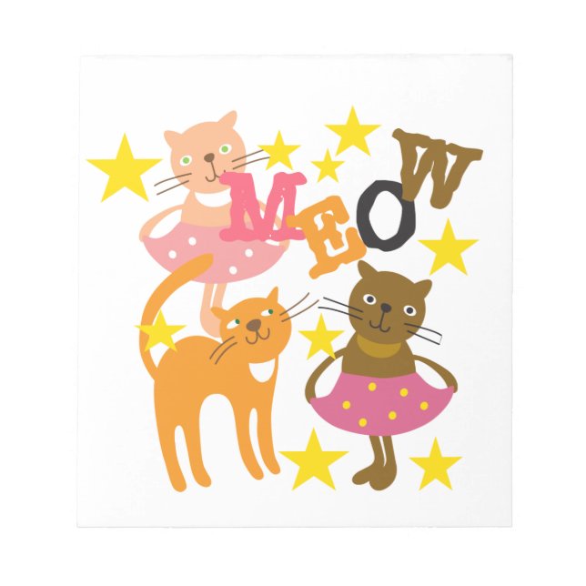 Bloc De Notas Gatos bailando (Frente)