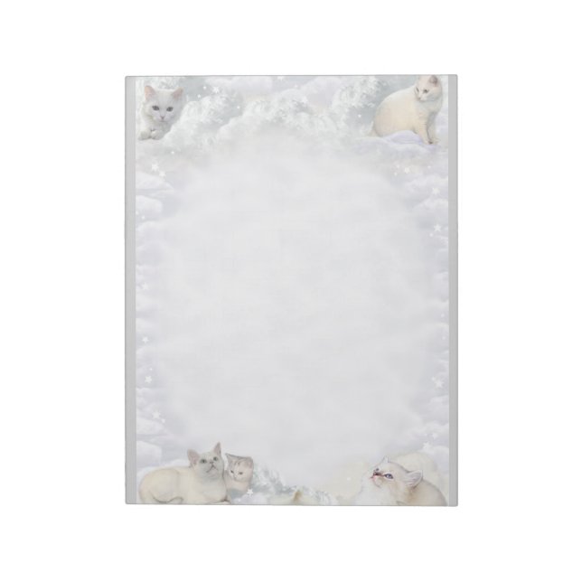 Bloc De Notas Gatos blancos (Lado Izquierdo)