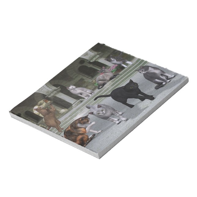 Bloc De Notas Gatos en la Plaza del Palacio (Lado Izquierdo)