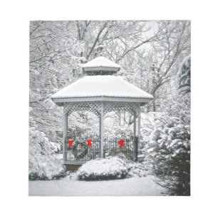 Bloc De Notas Gazebo en la nieve