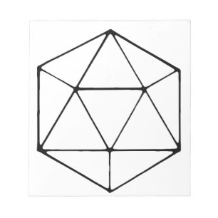 Bloc De Notas Geek del jugador de tablero de diseño minimalista 