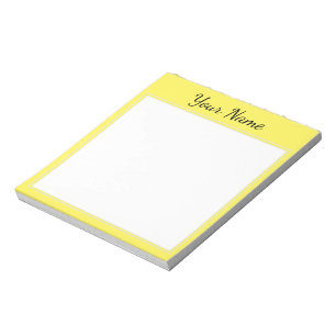 Bloc De Notas Gelb personalisiert