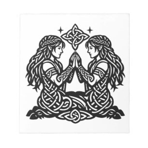 Bloc De Notas Géminis — Gemelos del Zodiaco de Tinta Embrujada