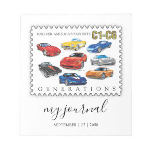 BLOC DE NOTAS GENERACIONES DEL ARTE DEL AUTOMÓVIL