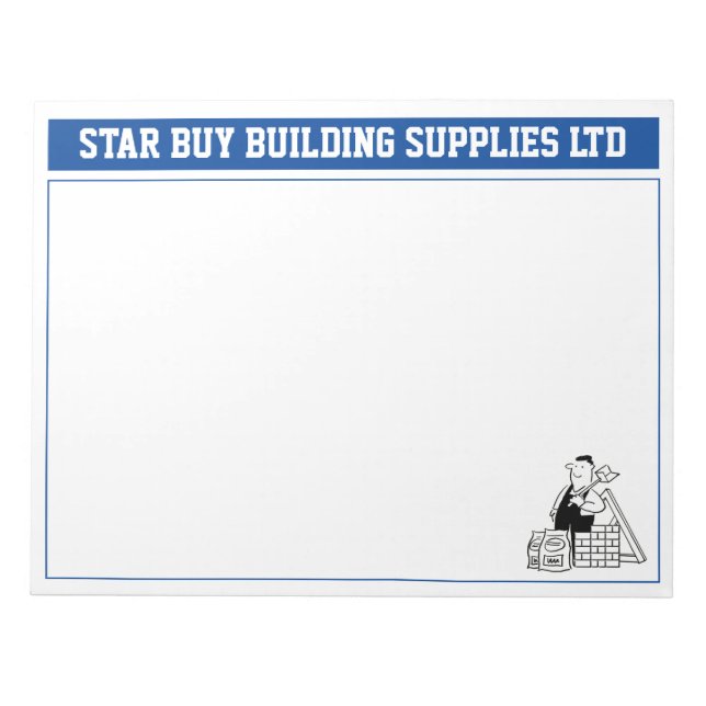 Bloc De Notas Generar Aviso de empresa para personalizar. (Frente)