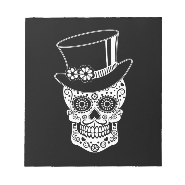 Bloc De Notas Gentleman Sugar Skull (Frente)