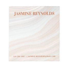 Bloc De Notas Geode de mármol cálido