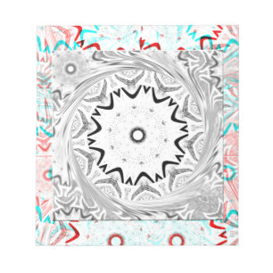 Bloc De Notas Geometría de cyan rosado de África