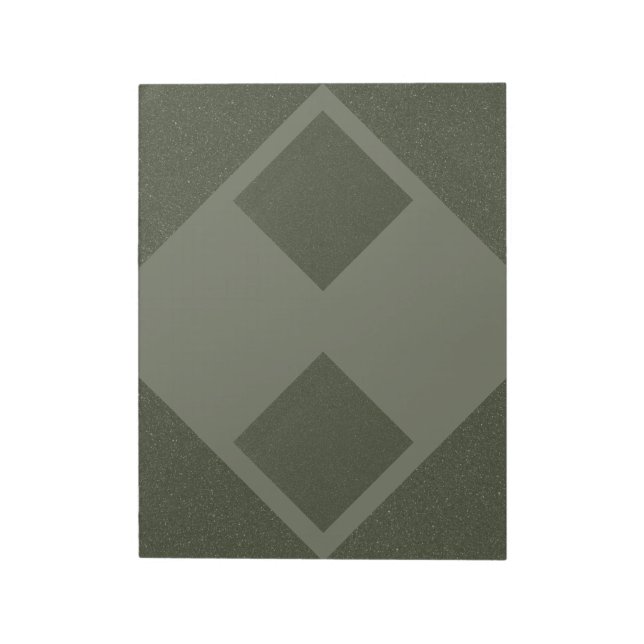 Bloc de notas geométrico verde con capa de diamant (Lado Izquierdo)