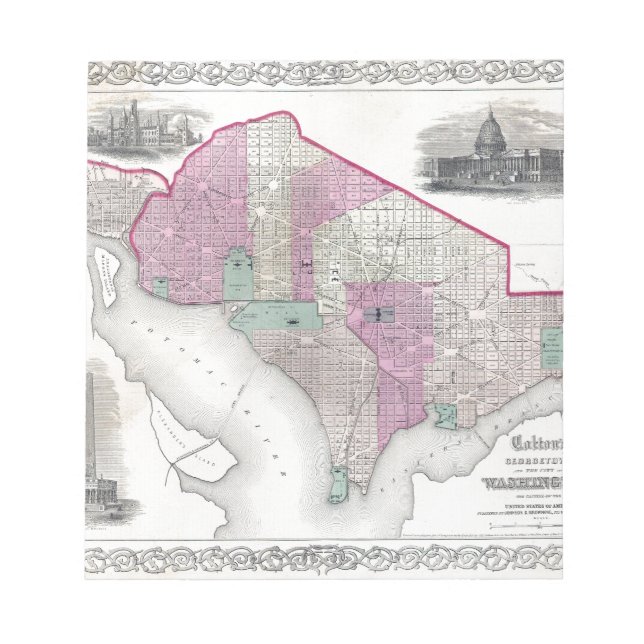 Bloc De Notas Georgetown y Washington DC (Frente)