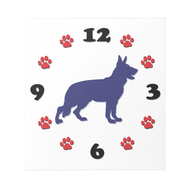 Bloc De Notas German Shepherd Silhouette (Frente)