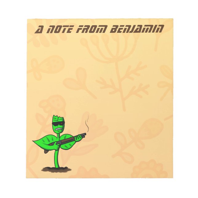 Bloc De Notas Germinator cyborg personalizado divertido (Frente)