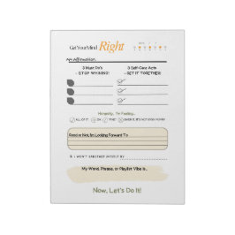 Bloc De Notas Get Your Mind RIGHT – 5-Minute Journal Notepad