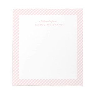 Bloc De Notas Gigante rosa dulce simple personalizado