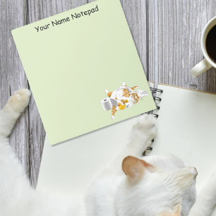 Bloc De Notas Ginger Naranja Cat Funny Toilet Paper
