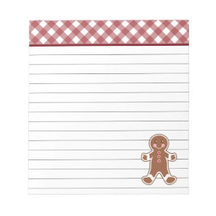 Bloc De Notas Gingerbread Boy Notepad