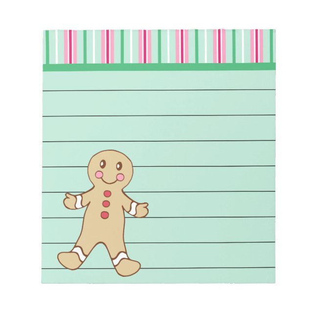 Bloc De Notas Gingerbread Boy Notepad (Frente)