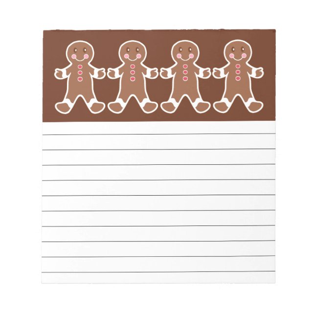 Bloc De Notas Gingerbread Boy Notepad (Frente)
