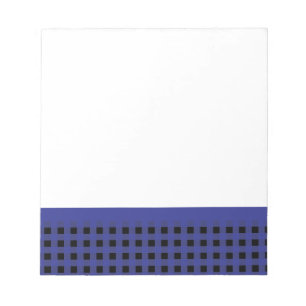 Bloc De Notas Gingham Blue y Black
