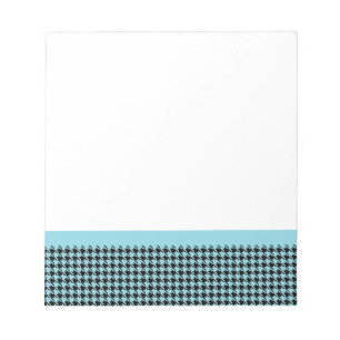 Bloc De Notas Gingham Sky y Black