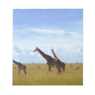 Bloc De Notas Girafas del Parque Nacional de Nairobi