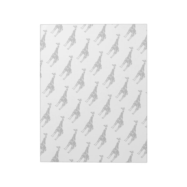 Bloc De Notas Giraffe Black and Grey Silhoutte (Lado Izquierdo)
