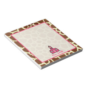 Bloc De Notas Giraffe Teacher Notepad