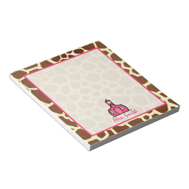 Bloc De Notas Giraffe Teacher Notepad (Lado Derecho)