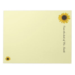 Bloc De Notas Girasol personalizado