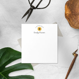 Bloc De Notas Girasol personalizado Una Nota De Los Notepads