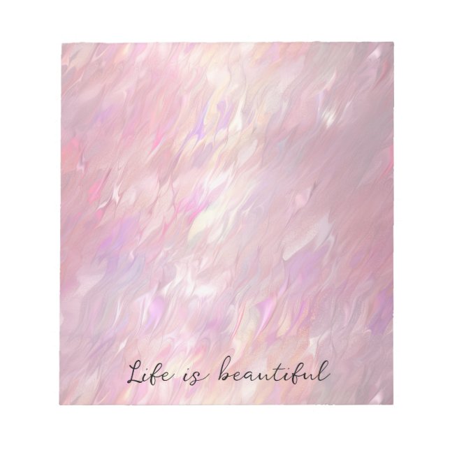 Bloc De Notas Girly Pearl Pink (Frente)