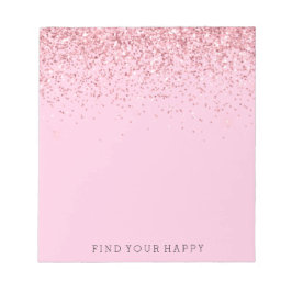 Bloc De Notas Girly Pink Purpurina Sparkle